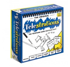 Telestrations 오리지널 8인용 | 가족 보드 게임 | 어린이와 성인을 위한 재미있는 게임 | 게임의 밤이 더욱 좋아졌습니다 | 전화 게임 스케치 | 12세 이상