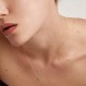 PDPAOLA - 목걸이 문자 F - 925 스털링 실버 18k 골드 도금 - 여성용 주얼리, 스털링 실버, Tiegerauge