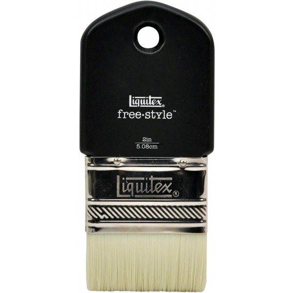 Liquitex 1301002 Free Style XL 아티스트 브러시, 페인트를 칠할 때 완벽하게 제어할 수 있는 고품질 합성 섬유로 제작되어 내구성이 뛰어나고 치수 안정성 패들 브러시 - 2인