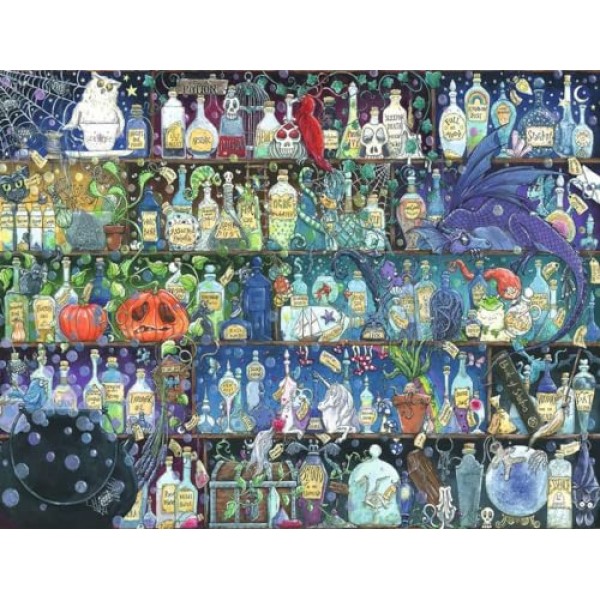 Ravensburger 16010 독약과 물약 성인을 위한 2000피스 조각 직소 퍼즐 – 모든 조각은 독특하며, Softclick 기술은 조각들이 완벽하게 맞춰진다는 것을 의미합니다.