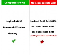 TaiZiChangQin G435 이어 패드 교체 Logitech G435 G 435 Bluetooth 무선 게임용 헤드폰 천 이어 패드와 호환 가능