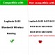 TaiZiChangQin G435 이어 패드 교체 Logitech G435 G 435 Bluetooth 무선 게임용 헤드폰 천 이어 패드와 호환 가능