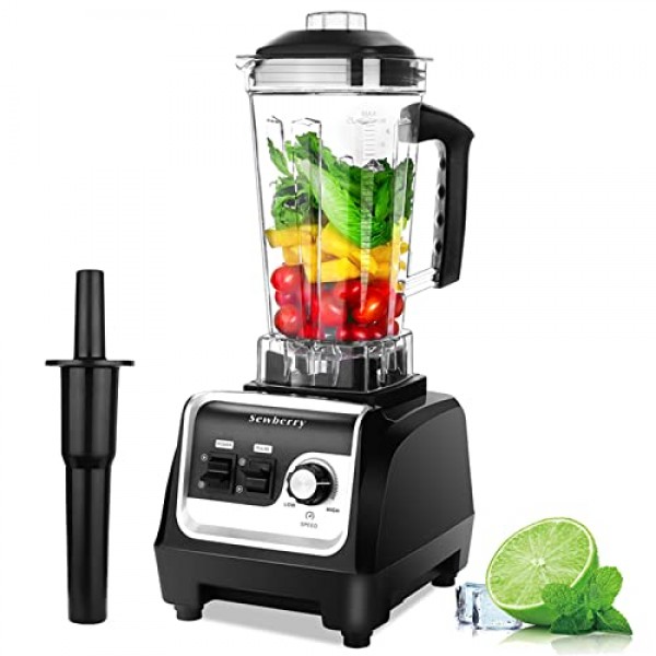 블렌더 전문 조리대 블렌더, 70Oz BPA 프리 용기가 포함된 셰이크 및 스무디용 2200W 고속 상업용 블렌더, 얼음 분쇄용 스무디 메이커, 냉동 디저트 및 견과류 등