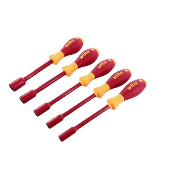 Wiha 32190 슬롯형, 십자형 및 인치형 절연 드라이버 세트, 1000볼트, 15개