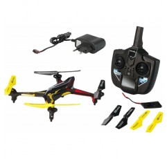 Revell Control RC 쿼드로콥터, 2.4GHz 리모콘으로 원격 제어, 780mAh 배터리, 빠르고 민첩함, 속도 수준 및 뒤집기 기능, 헤드리스, LED 조명, 견고함, QUADROTOX 23913
