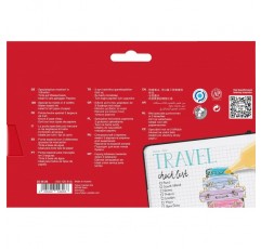 Faber-Castell 254626 - 형광펜 세트 TL 46, 케이스 8개, 파스텔 색상, 내구성 있는 치즐 팁 포함, 선 너비 1 - 5mm