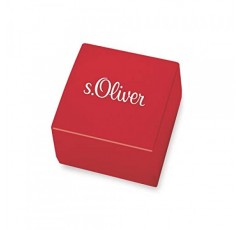 s.Oliver 2028516 여성용 스터드 귀걸이 925 스털링 실버 합성 지르코니아 3.1 cm 실버 눈송이 주얼리 선물 상자에 들어 있음, 스털링 실버, 큐빅 지르코니아