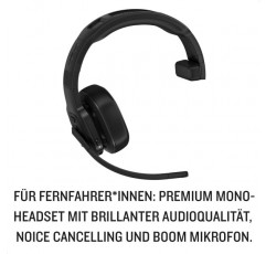 Garmin dezl Headset 100 - 장거리 운전자를 위한 프리미엄 Bluetooth 모노 헤드셋 내부, 고품질, 잡음 제거(ANC) 및 붐 마이크, 최대 50시간의 통화 시간, 90m 범위 dezl Headset 100 - 모