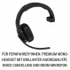 Garmin dezl Headset 100 - 장거리 운전자를 위한 프리미엄 Bluetooth 모노 헤드셋 내부, 고품질, 잡음 제거(ANC) 및 붐 마이크, 최대 50시간의 통화 시간, 90m 범위 dezl Headset 100 - 모