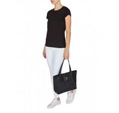 Armani Exchange 여성용 베이직 by Armani, 지속 가능한 로고 패치 쇼핑, 원 사이즈