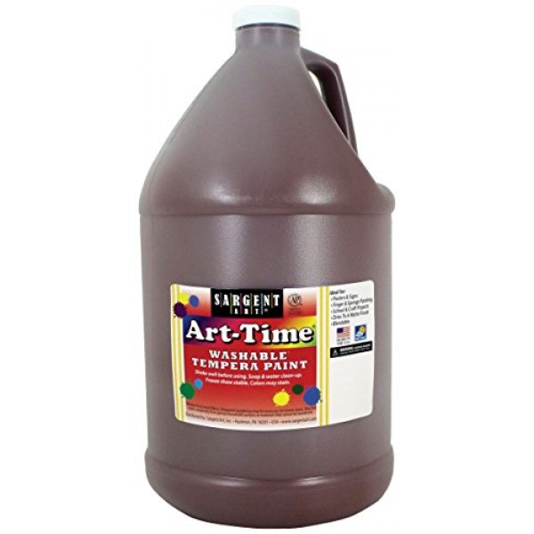 Sargent Art Art-Time 세척 가능 템페라 페인트 128Oz 파란색, 가정 또는 학교용 예술 및 공예 용품