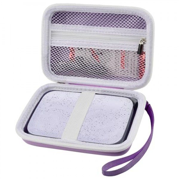 HP Sprocket Portable 2x3/ Select 2.3x3.4/ 2nd Edition 프린터와 호환되는 케이스, Zink 인화지, USB 케이블 및 기타 액세서리에 적합한 여행용 휴대용 정리함 홀더(박스만 해당) - 보