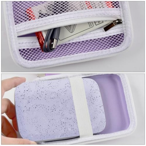 HP Sprocket Portable 2x3/ Select 2.3x3.4/ 2nd Edition 프린터와 호환되는 케이스, Zink 인화지, USB 케이블 및 기타 액세서리에 적합한 여행용 휴대용 정리함 홀더(박스만 해당) - 보