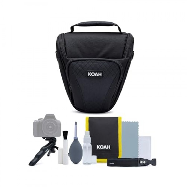 KODAK PIXPRO AZ425 Astro Zoom 20MP 디지털 카메라(블랙) 번들, 32GB SD 카드, 홀스터 케이스 및 액세서리 키트, 배터리 및 충전기 키트, 케이블, 삼각대(6개 품목)