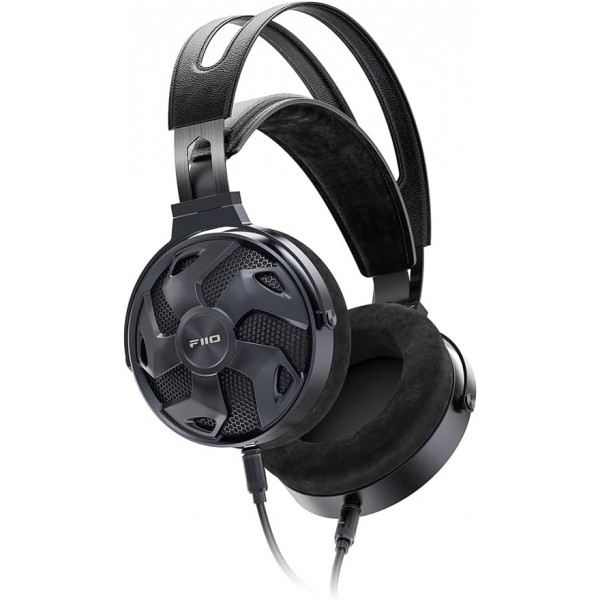 FiiO FT3 HiFi Studio 유선 오버이어/오픈백 헤드폰 60mm 고성능 다이내믹 드라이버 헤드셋 Audiophiles/Stereo Great Sound(검은색)용 3.5mmSE/4.4mm/6.35mm