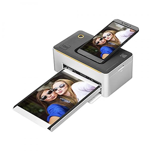 Kodak Dock 프리미엄 4x6인치 휴대용 인스턴트 포토 프린터(2022년 에디션) 120매 번들 | 풀 컬러 사진, 4Pass 및 라미네이션 프로세스 | iOS, Android 및 Bluetooth 장치와 호환 가능