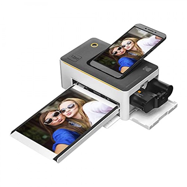 Kodak Dock 프리미엄 4x6인치 휴대용 인스턴트 포토 프린터(2022년 에디션) 120매 번들 | 풀 컬러 사진, 4Pass 및 라미네이션 프로세스 | iOS, Android 및 Bluetooth 장치와 호환 가능