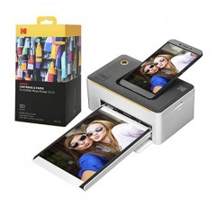 Kodak Dock 프리미엄 4x6인치 휴대용 인스턴트 포토 프린터(2022년 에디션) 120매 번들 | 풀 컬러 사진, 4Pass 및 라미네이션 프로세스 | iOS, Android 및 Bluetooth 장치와 호환 가능