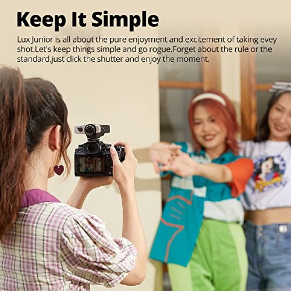 Godox Lux 주니어 플래시, 레트로 카메라 플래시, GN12 6000K CCT A/M 모드, 1/1-1/64 플래시 전원, Canon Nikon Sony Fuji Olympus 핫슈 카메라용