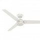 HUNTER FAN 천장 팬 Protos 132cm 실내 및 실외 및 벽 제어 장치, 신선한 흰색, 3개의 양면 블레이드, 신선한 흰색 및 밝은 줄무늬, 여름 또는 겨울에 이상적, 모델 50623