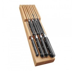 ZWILLING Professional S 10피스 레이저 샤프 독일 블록 나이프 세트, 너도밤나무 서랍형 나이프 트레이 포함, 독일 공장에서 제작, 거의 300년 동안 완성된 특수 포뮬러 스틸 