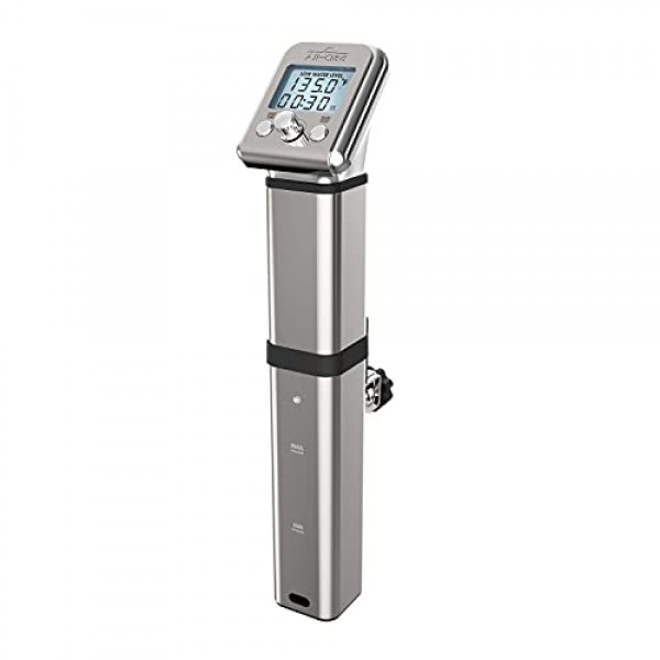 All-Clad EH800D51 Sous Vide 전문 침수 순환기 정확한 요리 결과를 위한 디지털 디스플레이가 있는 슬로우 쿠커, 실버