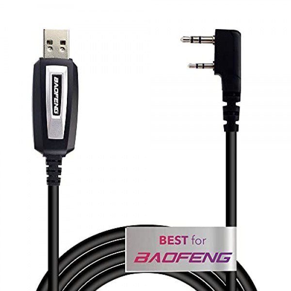 Baofeng 라디오 UV-82용 MIRKIT Baofeng 프로그래밍 케이블 및 기타 Ham 라디오와 호환 가능: Baofeng UV-5R, 5RA, 5R Plus, 5RE, BF F8HP, UV3R Plus, BF-888S, 5R EX, 5RX3, GA-2S, BF- F8+