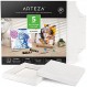 그림용 Arteza DIY 프레임 캔버스, 5장, 9 x 9인치 - 접힘, 100% 면, 8온스 프라임 처리된 정사각형 흰색 캔버스, 아크릴 및 유화 및 드로잉용 미술 용품