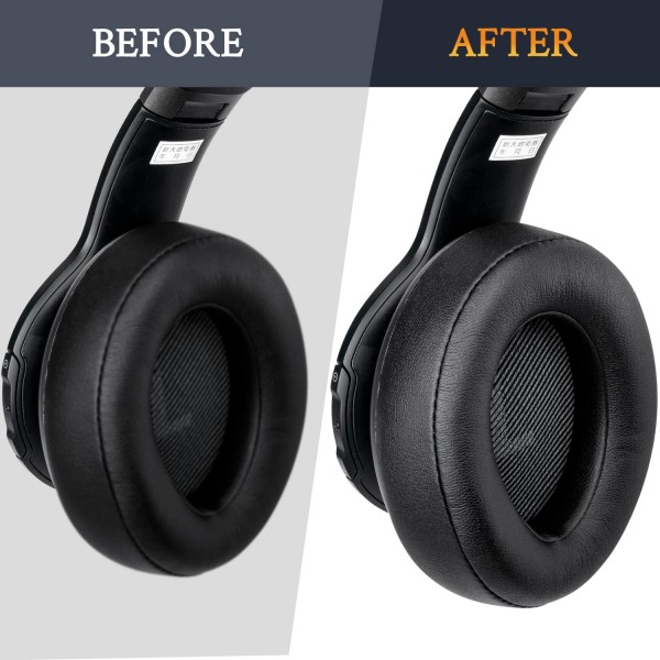 JBL Everest Elite 700(모델: V700NXT) 헤드폰용 SOULWIT 교체용 이어 패드 교체용 이어 패드, 고밀도 소음 차단 폼이 포함된 이어 패드 쿠션, 부드러운 단백질 가죽 블랙