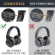 JBL Everest Elite 700(모델: V700NXT) 헤드폰용 SOULWIT 교체용 이어 패드 교체용 이어 패드, 고밀도 소음 차단 폼이 포함된 이어 패드 쿠션, 부드러운 단백질 가죽 블랙