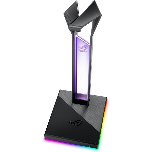 ASUS ROG Throne 게이밍 헤드셋 마운트(7.1 서라운드 사운드, USB 3.1 포트 2개, AURA Sync) Aura Sync(예) 무선 충전(아니요)