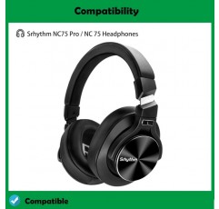 DowiTech Supreme Comfort 헤드폰 교체 용 이어 패드 쿠션 헤드셋 이어 패드 Srhythm NC75 Pro NC 75 헤드폰과 호환 가능