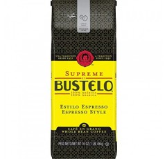 Supreme by Bustelo Whole Bean Espresso 커피, 16온스 백(1파운드)
