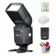 Godox 무선 433MHz GN33 카메라 플래시 스피드라이트, RT 송신기가 내장된 수신기 내장, Canon Nikon과 호환 가능 Sony Olympus Pentax Fuji DSLR 카메라(디퓨저 + 필터 + USB LED 포함)