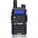 Baofeng UV-5R 양방향 라디오 듀얼 밴드 144-148/420-450Mhz 워키토키 1800mAh 리튬 이온 배터리(검은색)