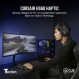 Corsair HS60 HAPTIC 스테레오 게임용 헤드셋 및 햅틱 베이스(택션 기술로 구동되는 햅틱 베이스, 메모리 폼 이어컵, 50mm 튜닝 네오디뮴 스피커 드라이버) Carbon HS60 HAPTIC 블