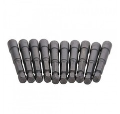 Utoolmart 1/4 퀵 체인지 육각 섕크 5.5mm 자기 너트 세터 드라이버 드릴 비트, 길이 65mm, 미터법 10개