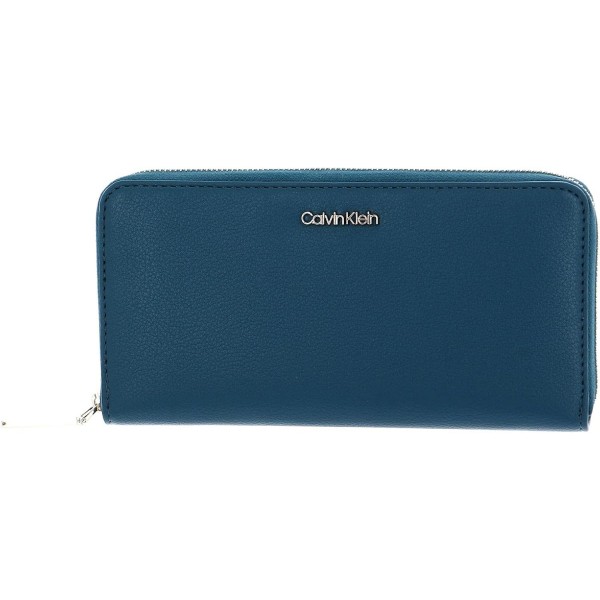 Calvin Klein CK Must Zip Around Wallet L Petrol