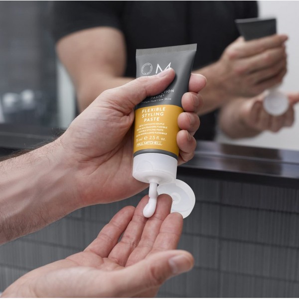 Paul Mitchell MITCH Construction Paste - 남성용 헤어 스타일링 크림, 흐트러진 모발 구조 형성에 이상적인 헤어 젤, 75 ml