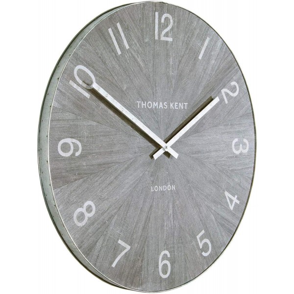 Thomas Kent Wharf Design Limestone Effect 대형 그레이 벽시계 - 22