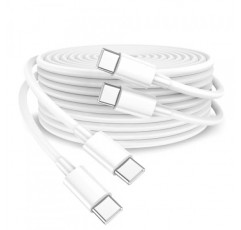 Durcord USB C-USB C 케이블, 2팩 3피트 100W USB C 충전기 유형 C-유형 C 케이블 고속 충전, USB C 코드 케이블 휴대폰 충전기 USB 유형 C 케이블 코드 iPhone 15 Pro Plust Max와 호환 가
