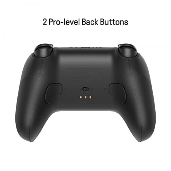 충전 도크가 포함된 8Bitdo Ultimate Bluetooth 컨트롤러, 뒤로 버튼이 포함된 2.4g 무선 프로 게임패드, 홀 조이스틱, 모션 컨트롤 및 스위치용 터보 기능, 스팀 데크 및 PC Windo