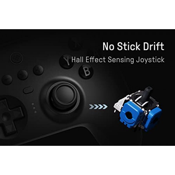 충전 도크가 포함된 8Bitdo Ultimate Bluetooth 컨트롤러, 뒤로 버튼이 포함된 2.4g 무선 프로 게임패드, 홀 조이스틱, 모션 컨트롤 및 스위치용 터보 기능, 스팀 데크 및 PC Windo