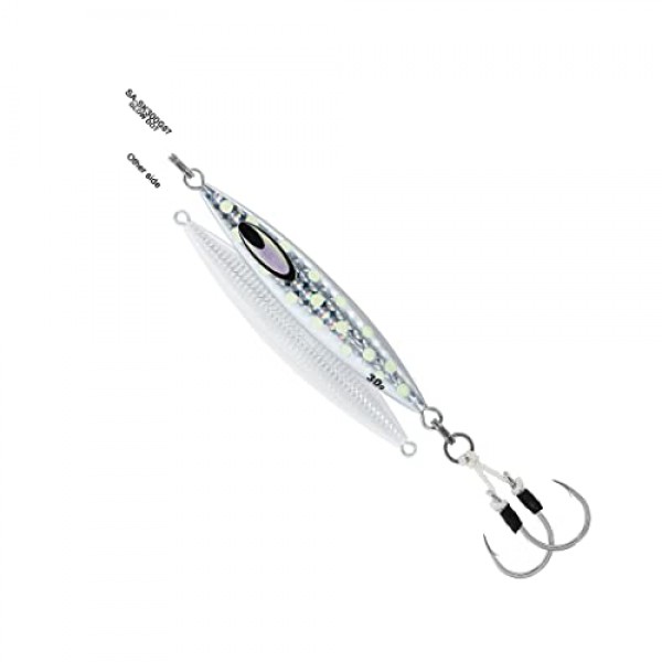 Daiwa SA-SK170G07 메탈 지그, 색상: 글로우 도트, 6온스, 7/0 후크 크기