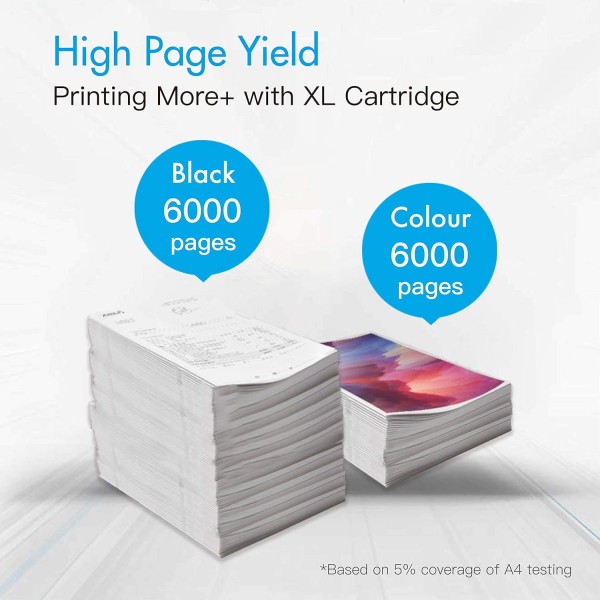 Cartridgeify 102 104 Epson 102 또는 104 잉크 카트리지 병 멀티팩과 호환 가능, EcoTank ET-2700 ET-2710 ET-2720 ET-2750 ET-3700 ET-3750 ET-4700 0 ET-47500