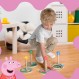 Peppa Pig Ring Toss Game – 끝없는 실내 및 실외 재미 – 조정 및 숫자 기술 개발 – 4개의 링 및 4개의 나무 캐릭터 표적 포함 – 3년 이상 FSC 인증