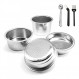 NEOUZA 51mm 스테인레스 스틸 필터 바구니 1/2/4 컵 에스프레소 밑면 포터필터, Delonghi,Yabano,Breville 51mm 커피 머신과 호환 가능. 선물: 블라인드 필터 및 스쿠프 클립
