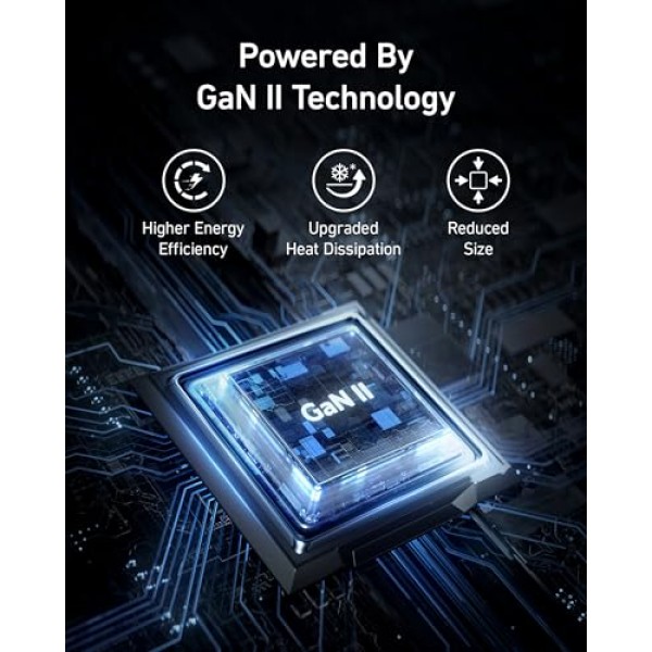Anker USB C 충전기, 735 충전기(Nano II 65W), MacBook Pro/Air, iPad Pro, Galaxy S23, Dell XPS 13, Note 20/10+, iPhone 15/Pro, Steam Deck용 PPS 3포트 고속 컴팩트 접이식 그리고 더