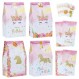 DECORLIFE 24PCS 유니콘 파티 호의 가방, 소녀 생일 파티를 위한 유니콘 케이크 가방, 소녀, 어린이, 소년, 스티커 포함, 4가지 스타일에 적합