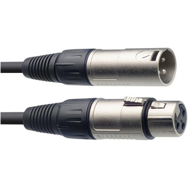 Sennheiser HD 280 PRO 전문가용 모니터링 헤드폰 Black & Stagg 고품질 마이크 케이블 XLR to XLR Male 6m Black Over-Ear Bundle with XLR to XLR Male 6m